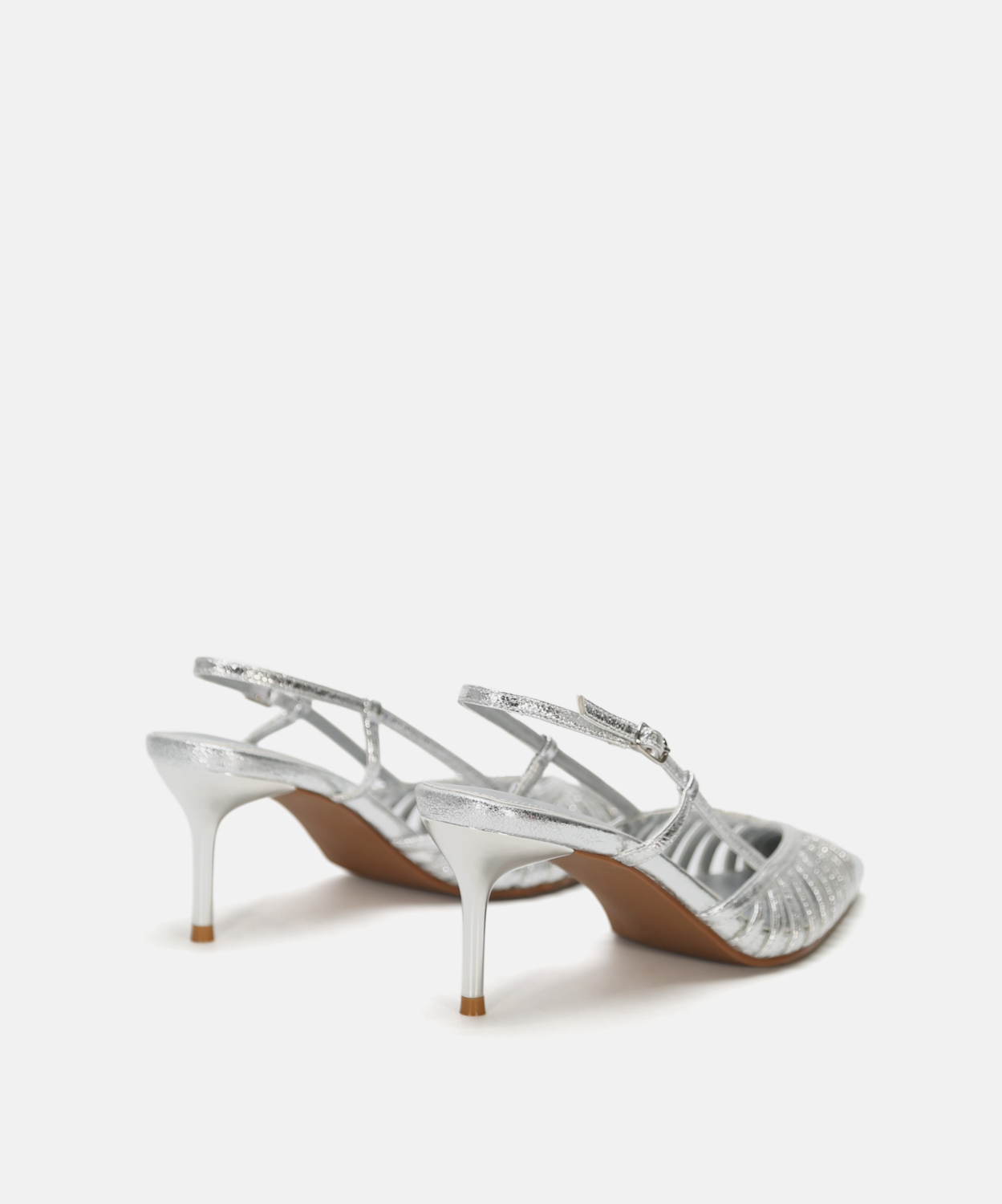 Sapato com salto fino e tiras image number null